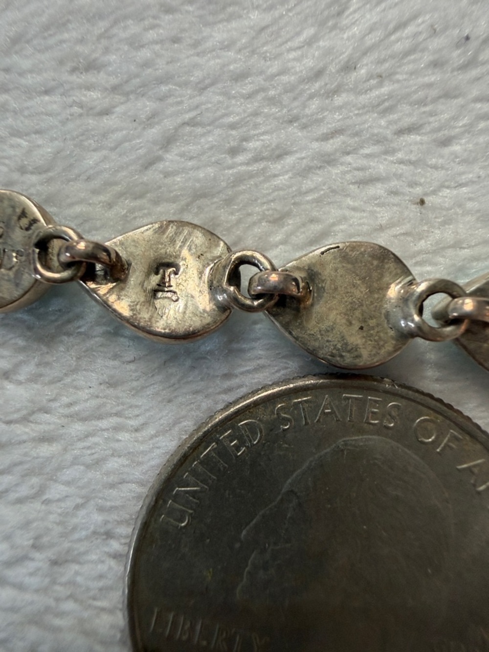 925 stamped Turquoise Teardrop Link Bracelet - Women Jewelry - Picture 6 of 6